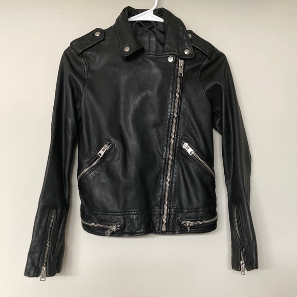 NWT AllSaints Biker Leather Jacket - Picture 2 of 8